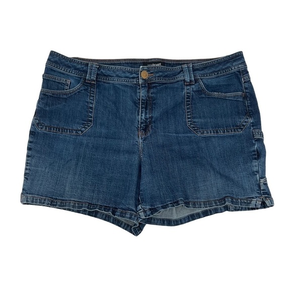 Lane Bryant Cargo Jean Shorts Size 24 Plus Women's - Picture 1 of 6